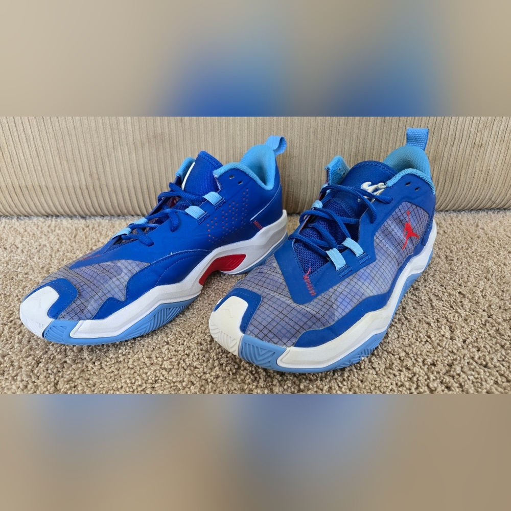Jordan One Take 4 Low Mens Basketball Shoes Blue DO7193-400 VNDS Size 11.5